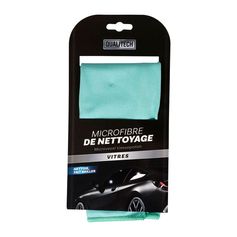 Lavette microfibres pour vitres voiture 13.5x26cm
