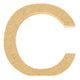 Lettre C en bois H 5cm