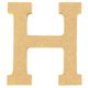 Lettre H en bois H 5cm