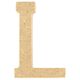 Lettre L en bois H 5cm
