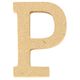 Lettre P en bois H 5cm
