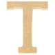 Lettre T en bois H 5cm