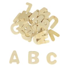 Lettres de l'alphabet à décorer bois brut 4cm