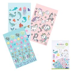 Livre de gommettes licorne et sirène