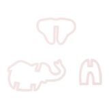 Lot d'emporte-pièces pour biscuits 3D éléphant - NOEMIE HONIAT