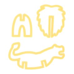 Lot d'emporte-pièces pour biscuits 3D lion - NOEMIE HONIAT