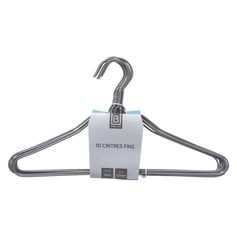 Lot de 10 cintres métal 1er prix 39x20cm