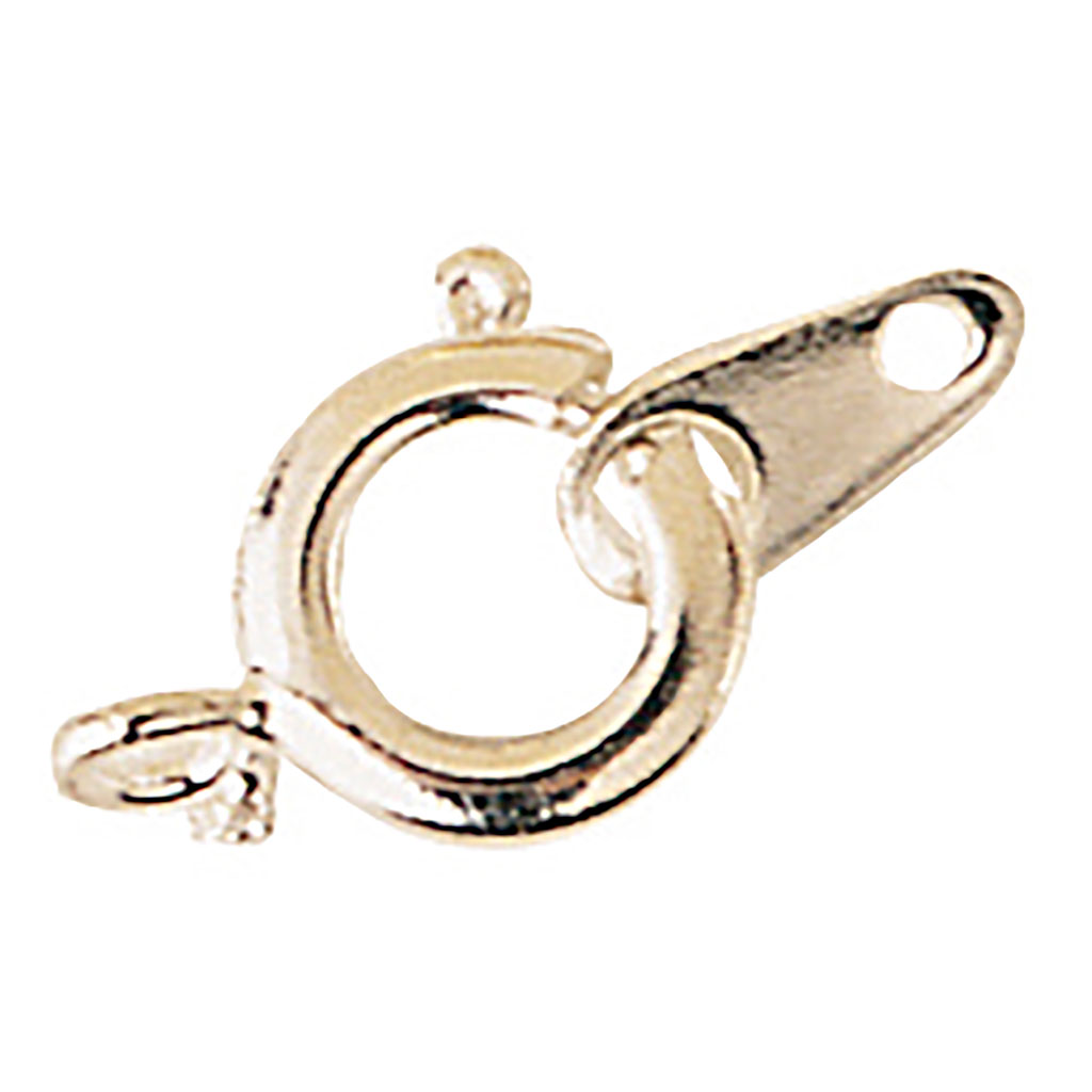 Lot de 10 fermoirs à ressort argent