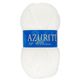 Lot de 10 pelotes de laine AZURITE blanches 50g