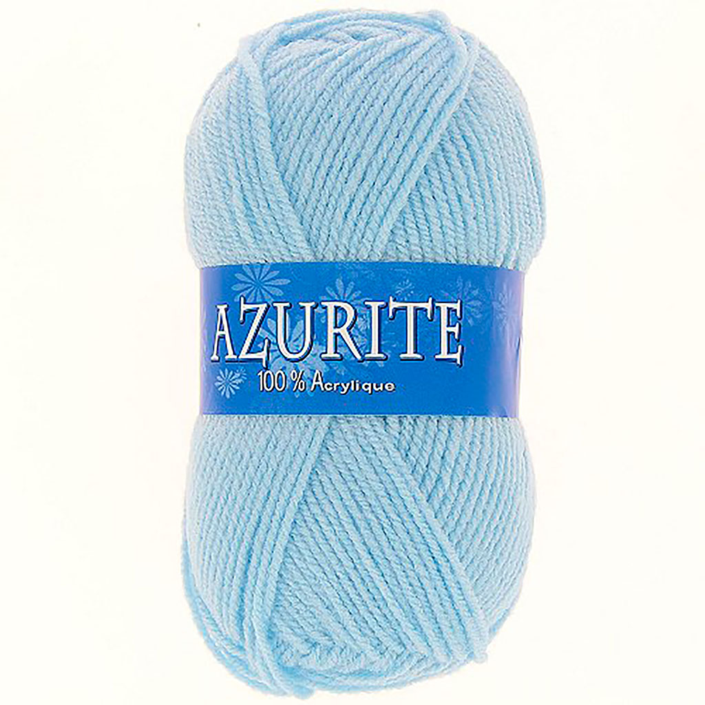 Lot de 10 pelotes de laine AZURITE bleu ciel 50g - Centrakor