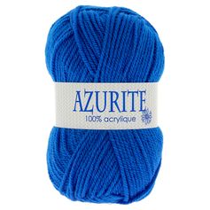 Lot de 10 pelotes de laine AZURITE bleu électrique