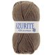 Lot de 10 pelotes de laine AZURITE marron