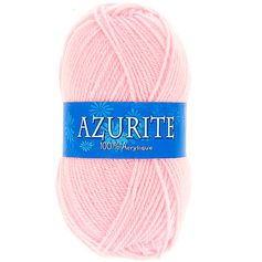 Lot de 10 pelotes de laine AZURITE rose pâle 50g