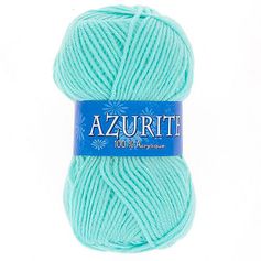 Lot de 10 pelotes de laine AZURITE vert clair 50g