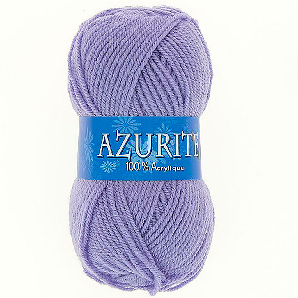 Lot de 10 pelotes de laine AZURITE violettes 50g - Centrakor