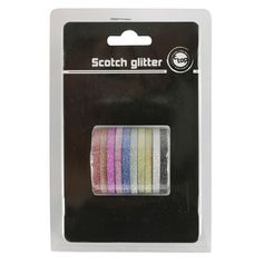 Lot de 10 rubans adhésifs glitter 5m