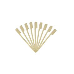 Lot de 100 piques à brochettes apéritif bois H 9cm