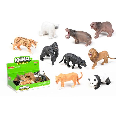 Figurines Mini - Animaux Sauvages : Set de 12 Animaux Sauvages - N/A -  Kiabi - 20.60€