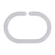 Lot de 12 anneaux plastique blancs