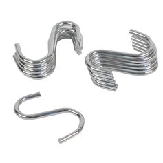 Lot de 12 crochets S inox multi usages