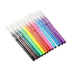 Lot de 12 feutres multicolores à pointe fine