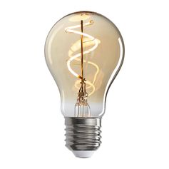 Lot de 2 ampoules à filament ambrées E27 4W