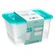 Lot de 2 boîtes de conservation plastique avec couvercles 2L