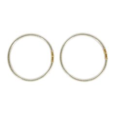 Lot de 2 bracelets enfant plastique dorés D 7.5cm