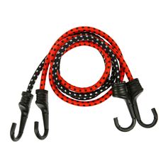 Lot de 2 câbles sandow avec crochet 1m D 8mm