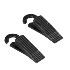 Lot de 2 cales portes à crochet noir