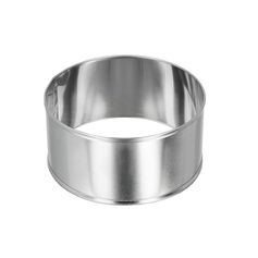 Lot de 2 cercles à pâtisserie rond inox D 8.5cm