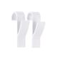 Lot de 2 crochets sèche serviette plastique blanc 9.5x2x6cm