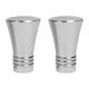 Lot de 2 embouts aluminium LOTUS argent mat D 20mm
