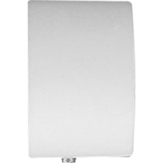 Lot de 2 embouts bouchon en aluminium blanc mat 3.3x3.3cm