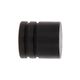 Lot de 2 embouts BOUCHON noir mat D28mm