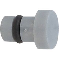 Lot de 2 embouts bouchons en plastique gris laqué D16mm