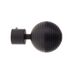 Lot de 2 embouts GLOBE noir mat D20mm