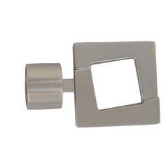 Lot de 2 embouts UPPER argent mat D 28mm