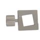 Lot de 2 embouts UPPER argent mat D 28mm
