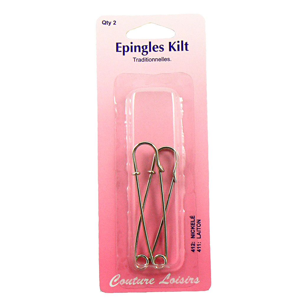 Lot De 10 épingles à Kilt Argentées - Longueur 76 Mm - Épingles à Nourrice Maxi - Pour Vêtements, Accessoires, Bijoux