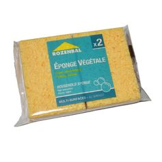 Lot de 2 éponges végétales 12x8cm