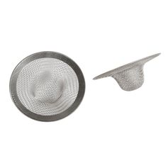 Lot de 2 filtres d'évier grilles inox D 7cm