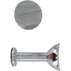 Lot de 2 gonds CALICE adhésifs chromé