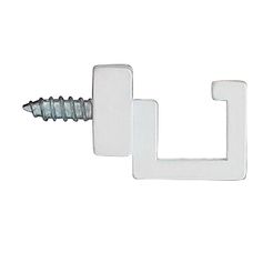 Lot de 2 gonds crosse carré blanc mat