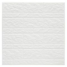 Lot de 2 panneaux autocollants carreaux mur briques 3D 30.5x0.7x31cm