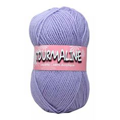 Lot de 2 pelotes de laine TOURMALINE parmes 50g