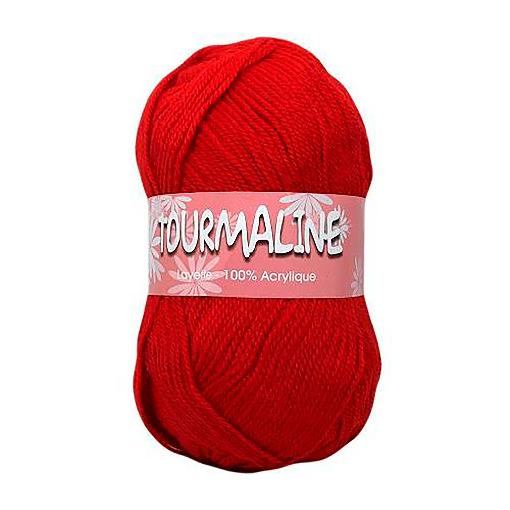 Lot de 2 pelotes de laine TOURMALINE rouges 50g Centrakor