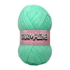 Lot de 2 pelotes de laine TOURMALINE vert clair 50g