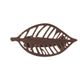 Lot de 2 pinces feuille STOCKHOLM rouille or 5x10cm