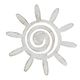 Lot de 2 pinces HELIOS blanc or 8.5x8.5cm